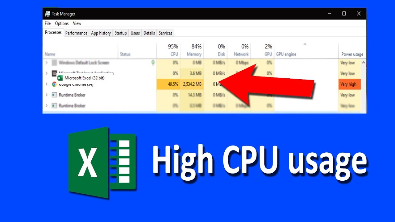 Excel Using Too Much CPU