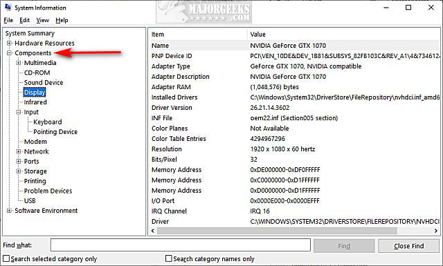 Find My Computer Hardware Information