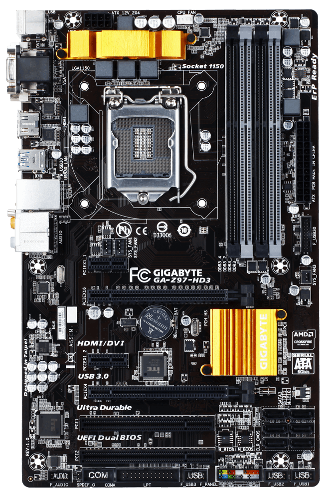Gigabyte GA Z97 HD3 CPU Support List