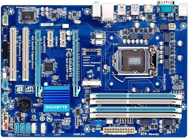 Gigabyte Ga-z77p-D3 CPU Support