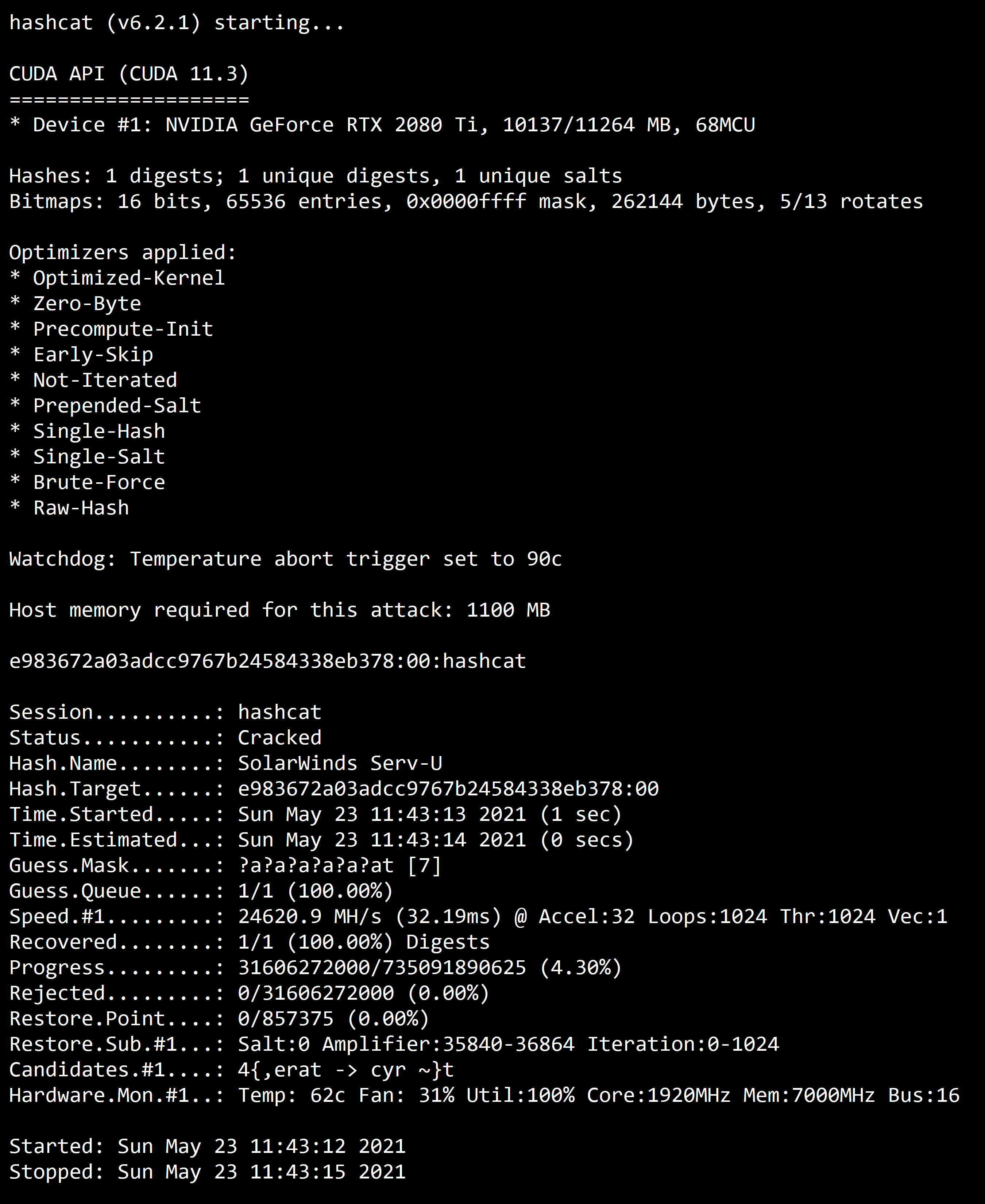 Hashcat Use CPU And Gpu