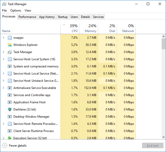 High CPU Usage When Idle