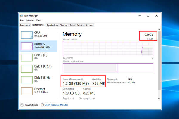 How Much Memory Does Windows 10 Use