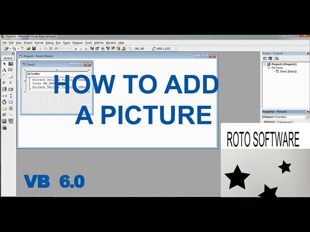 How To Add Picture In Visual Basic