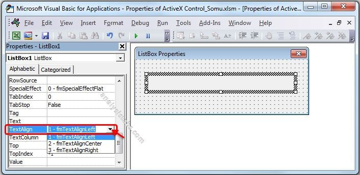 How To Align Text In A Listbox In Visual Basic