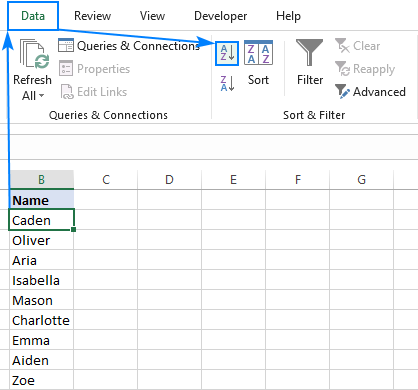 How To Alphabetize In Microsoft Excel