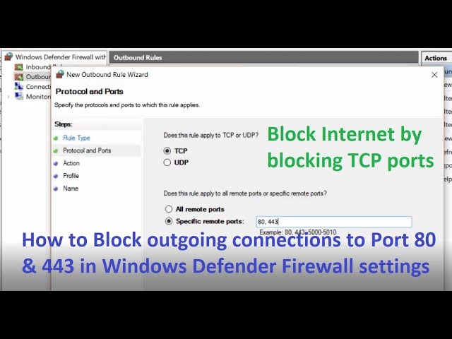 How To Block Port 80 In Windows Firewall