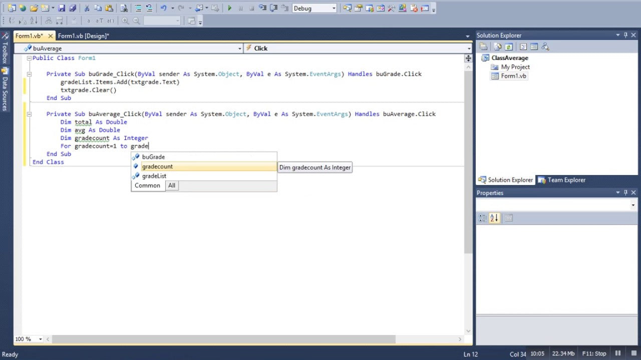 How To Calculate Average In Visual Basic