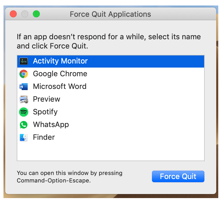 How To Check The Task Manager In Mac