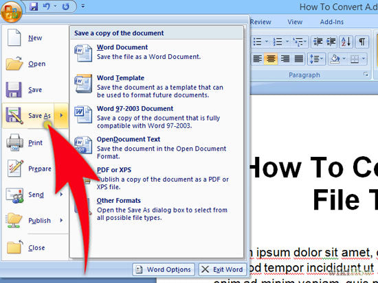 How To Convert Doc File To Microsoft Word