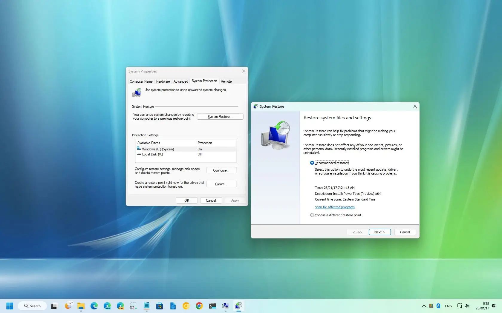 How To Create A Restore Point In Windows 11