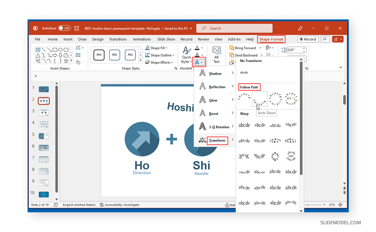 How To Curve Text In Microsoft Powerpoint