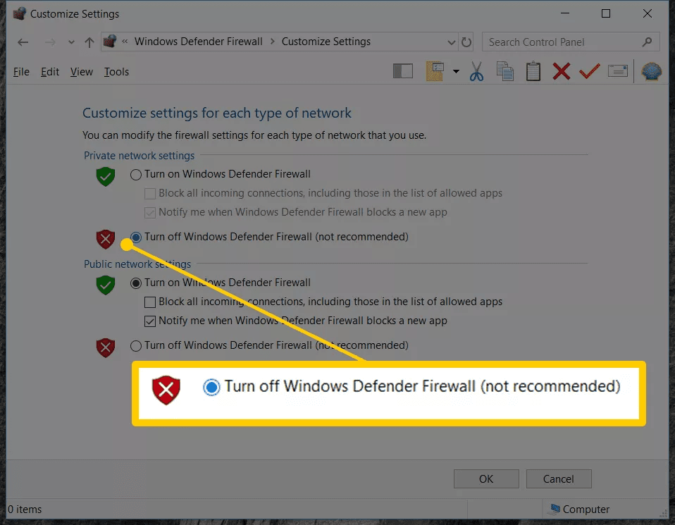 How To Deactivate Windows Firewall