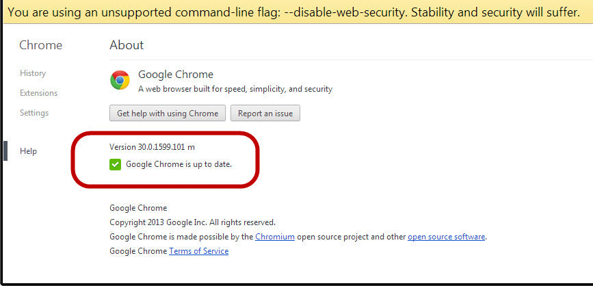 How To Disable Chrome Security In Windows
