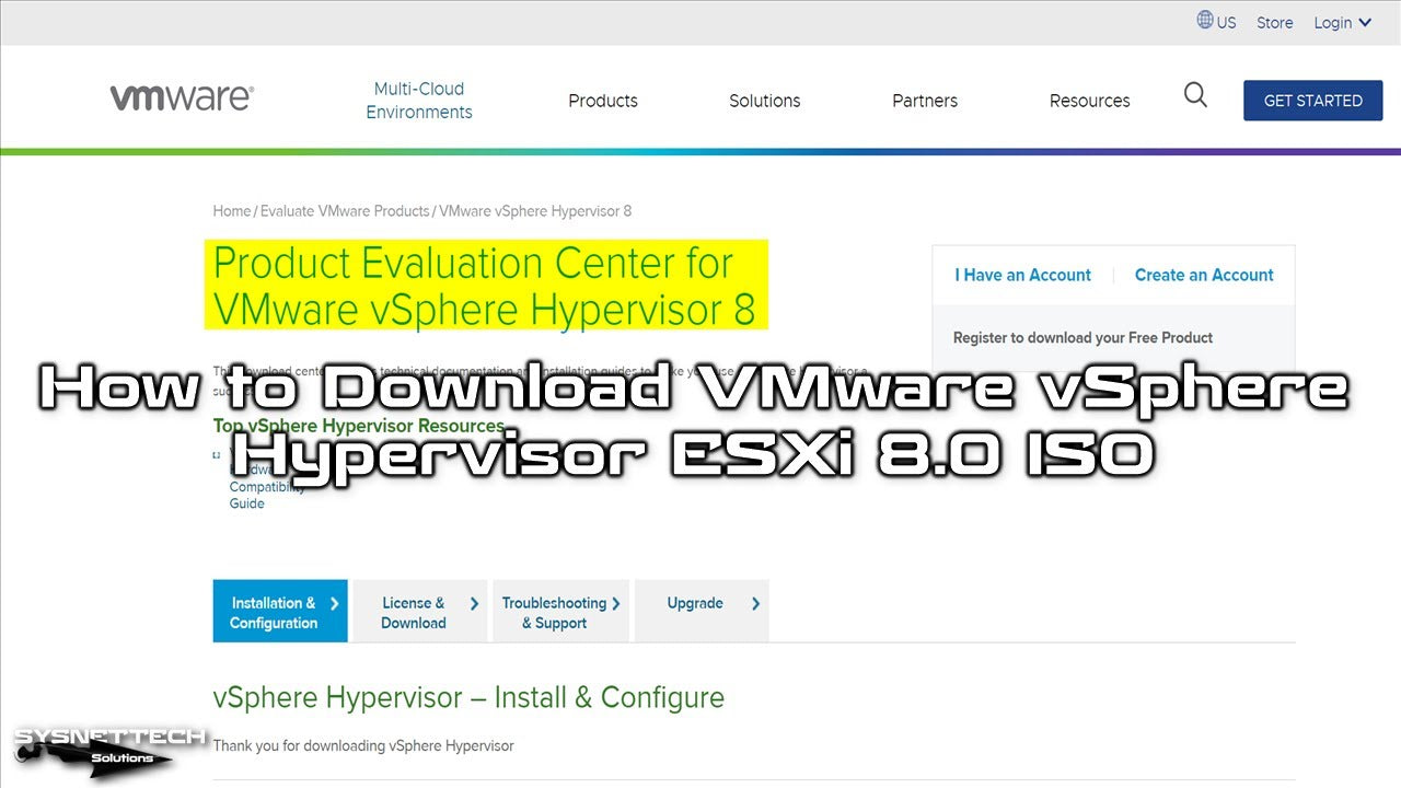 How To Download Vmware Esxi