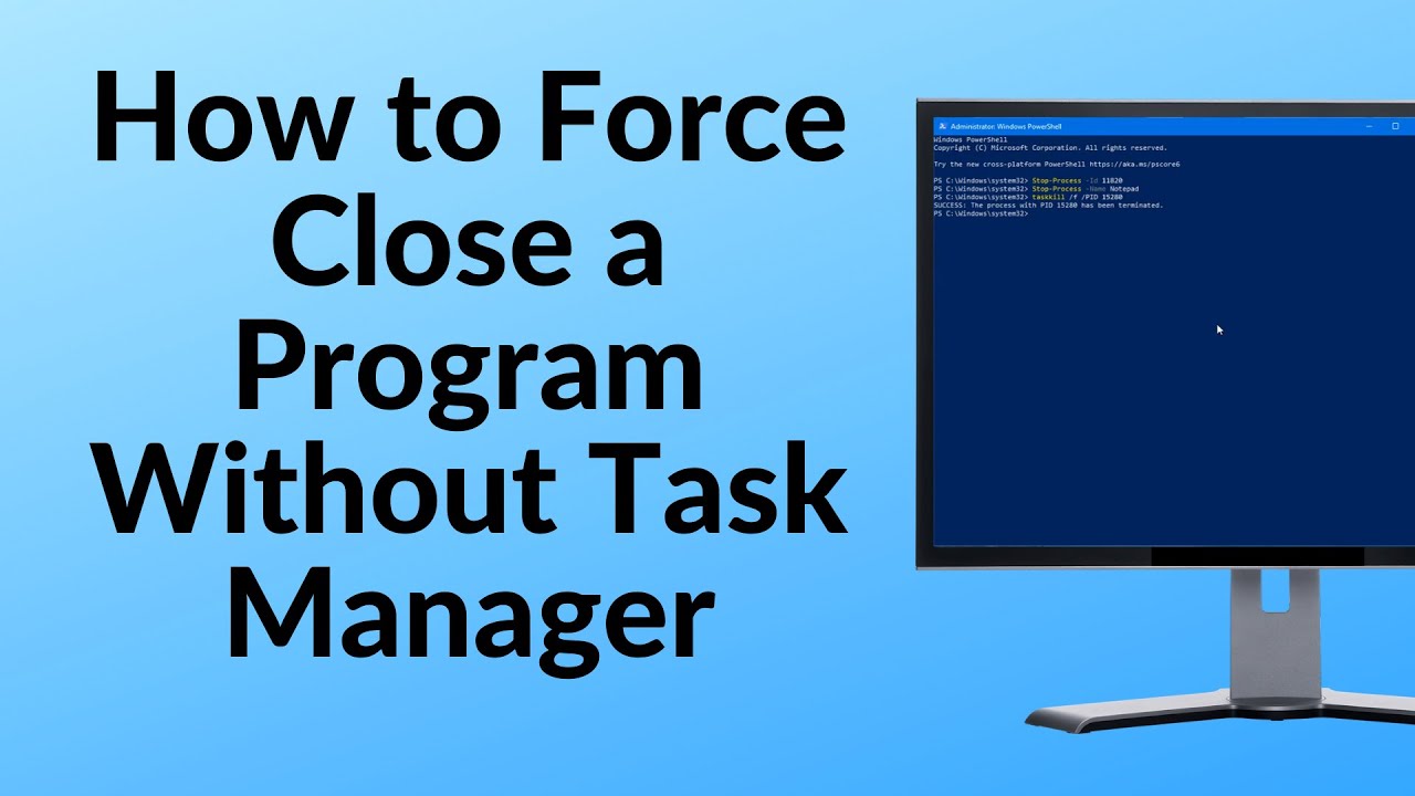 How To End Task On PC Without Task Manager