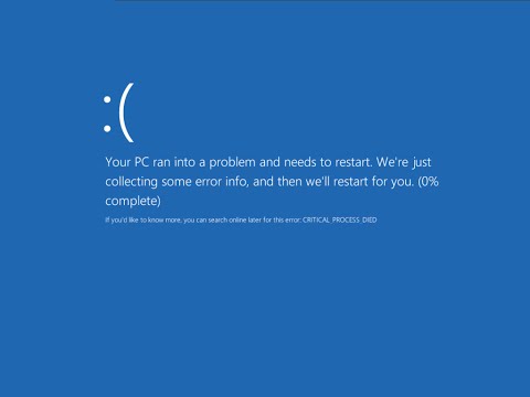 How To Fix Critical Process Died Windows 8