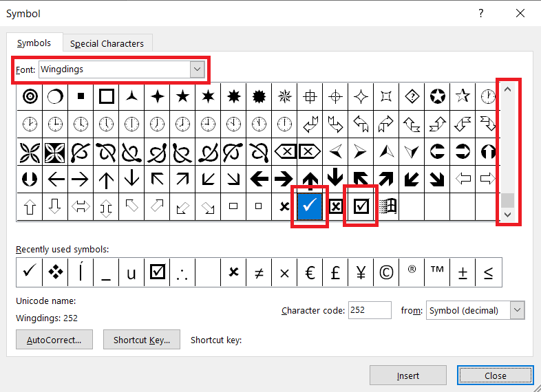 How To Get A Tick On Microsoft Word