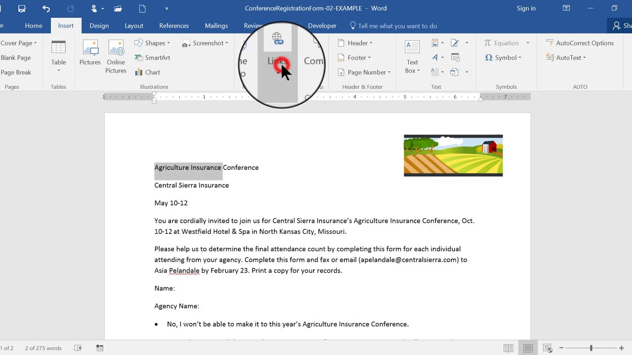 How To Hyperlink In Microsoft Word