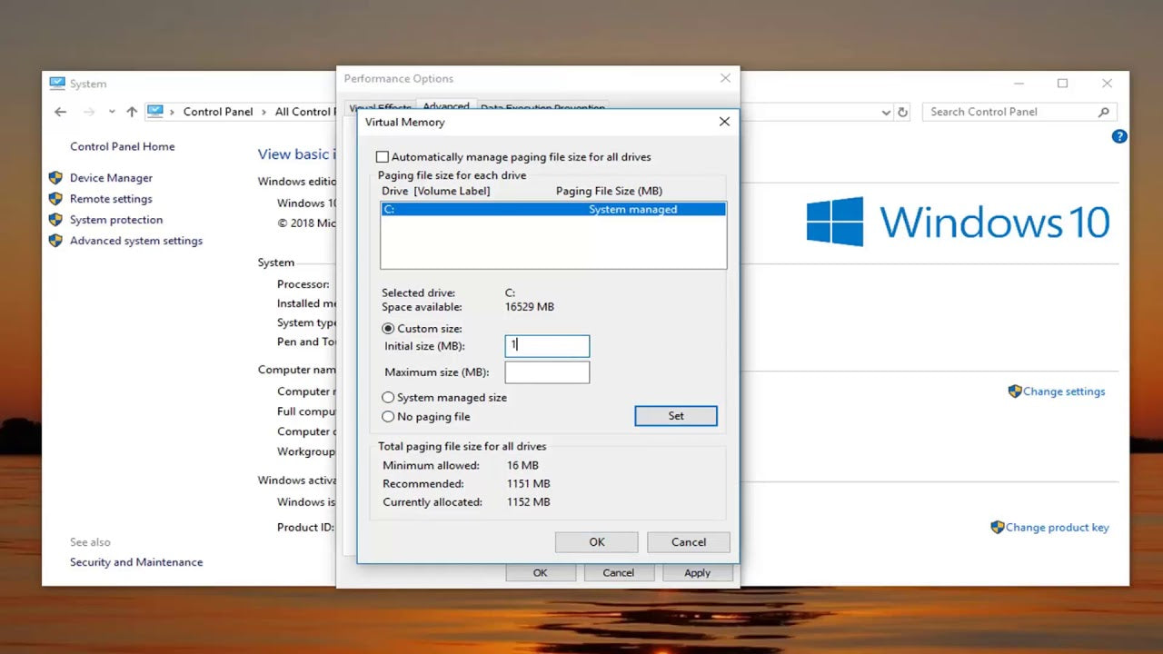 How To Increase Virtual Memory In Windows 10