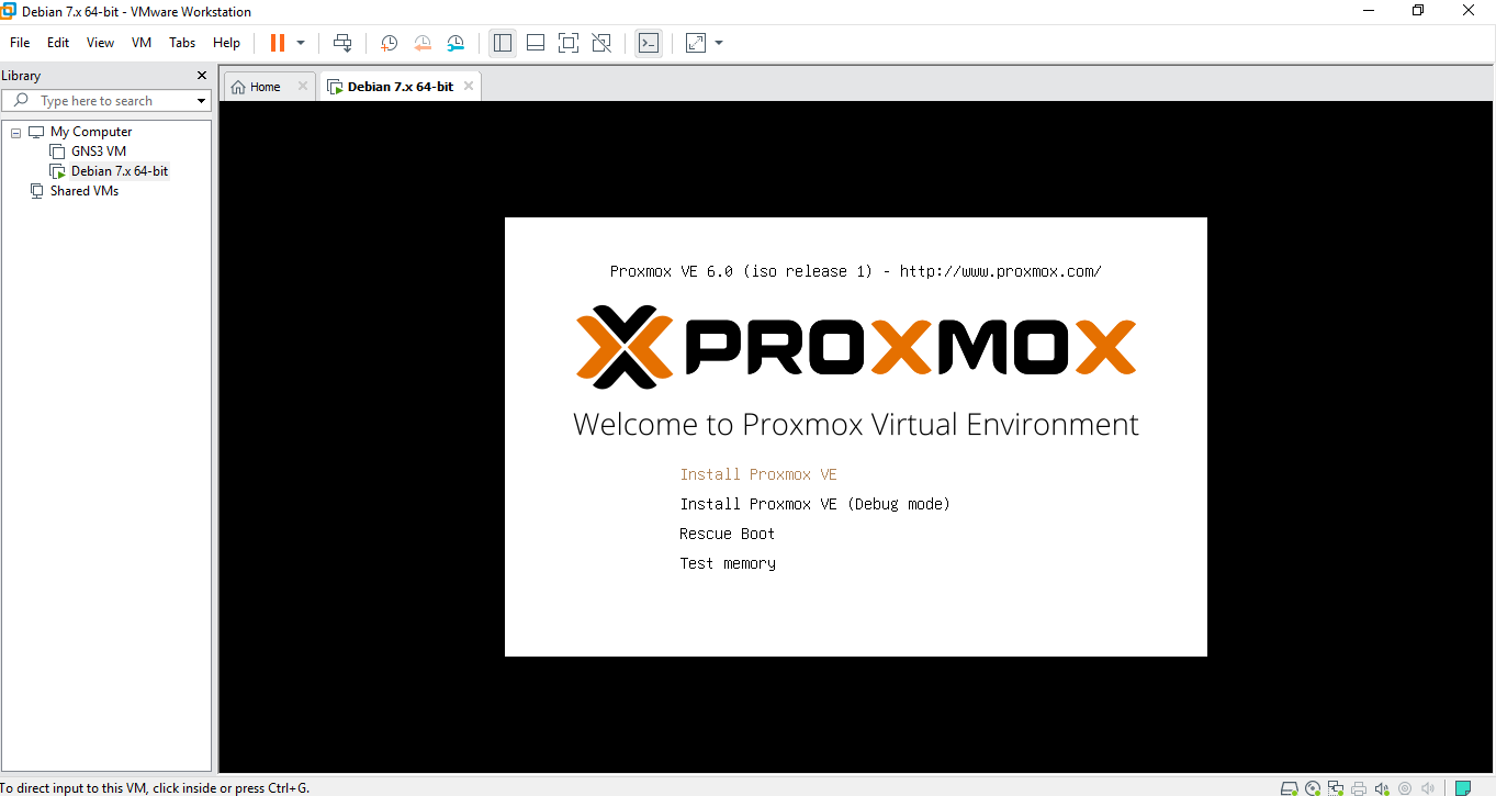 How To Install Proxmox On Vmware Workstation