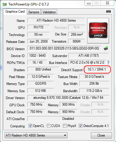 How To Know Shader Model Of Graphics Card