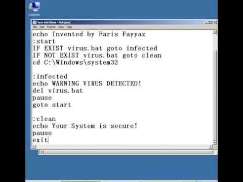 How To Make A Antivirus In Notepad