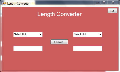 How To Make A Unit Converter In Visual Basic