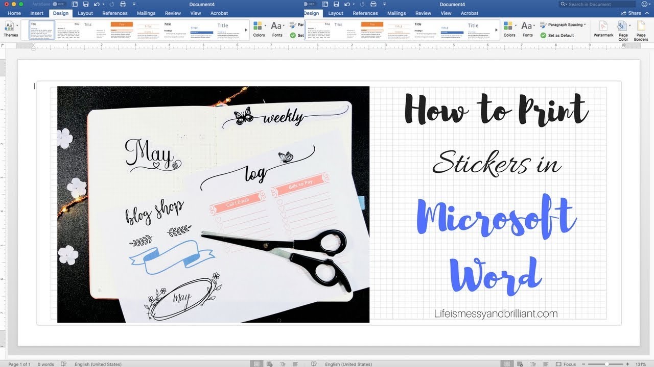 How To Make Stickers On Microsoft Word