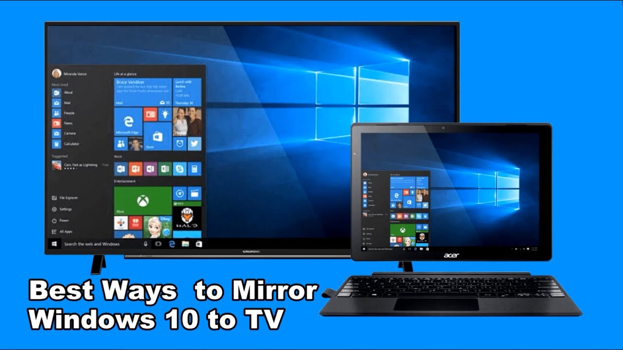 How To Mirror Windows 10 To TV