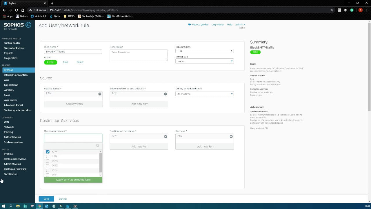 How To Open Port In Sophos Xg Firewall