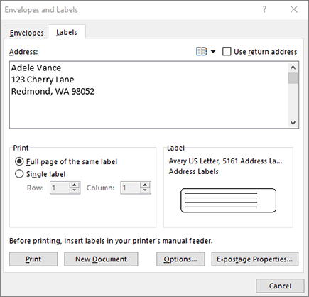 How To Prepare Address Labels With Microsoft Office Applications