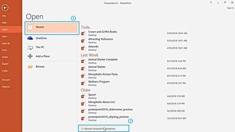 How To Recover Microsoft Powerpoint