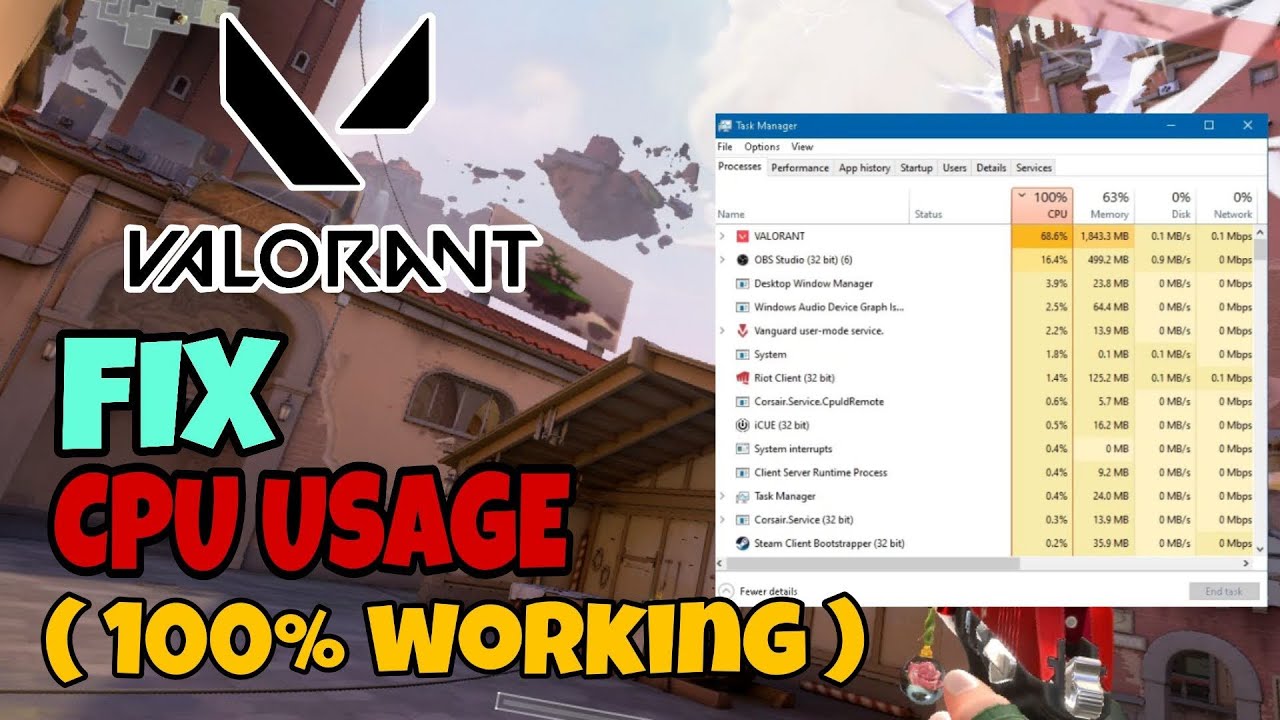 How To Reduce CPU Usage Valorant