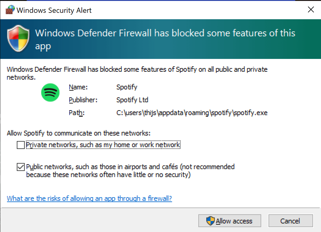 How To Remove Windows Firewall Warning Popup