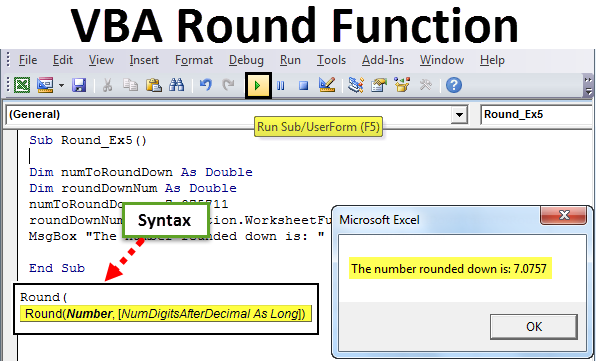 How To Round In Visual Basic