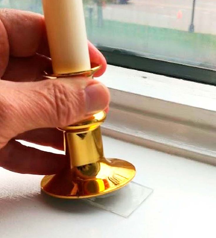 How To Secure Window Candles