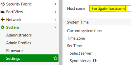How To Set Hostname In Fortigate Firewall CLI