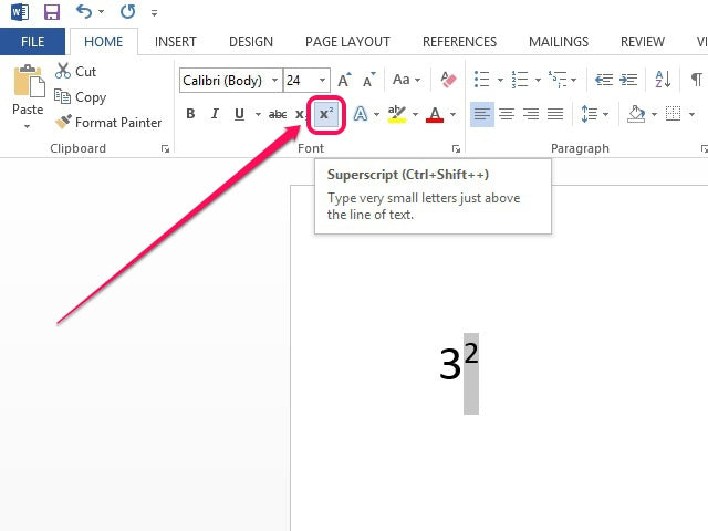How To Square In Microsoft Word