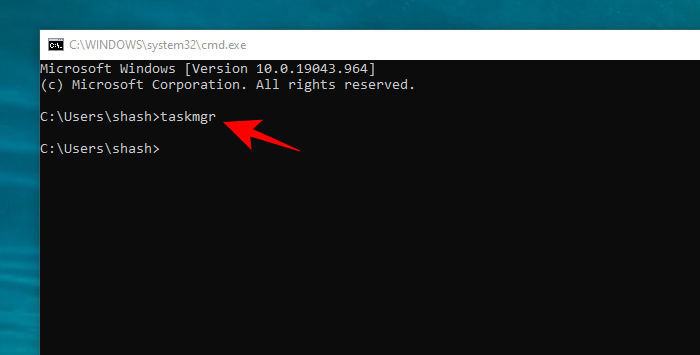 How To Start Task Manager From Command Prompt