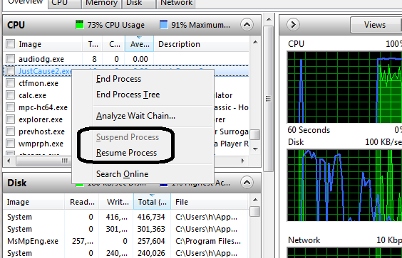 How To Suspend A Program In Task Manager