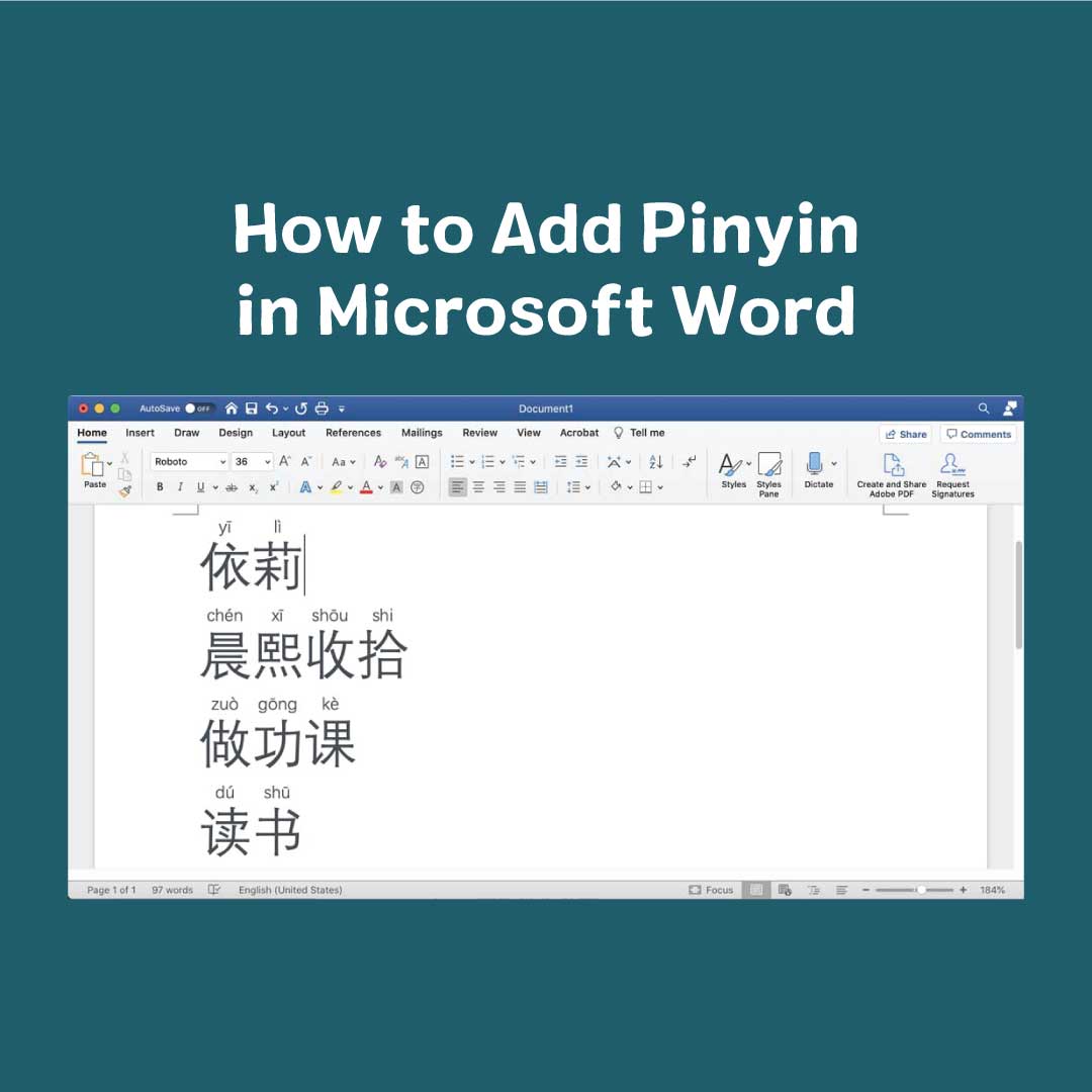 How To Type Pinyin In Microsoft Word