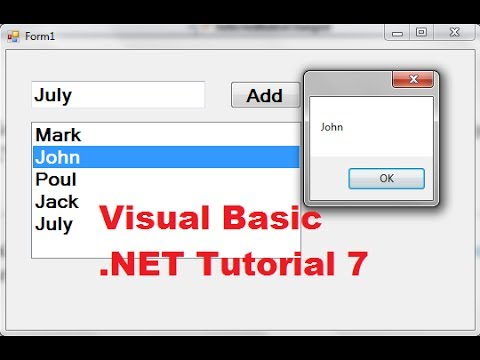 How To Use A Listbox In Visual Basic