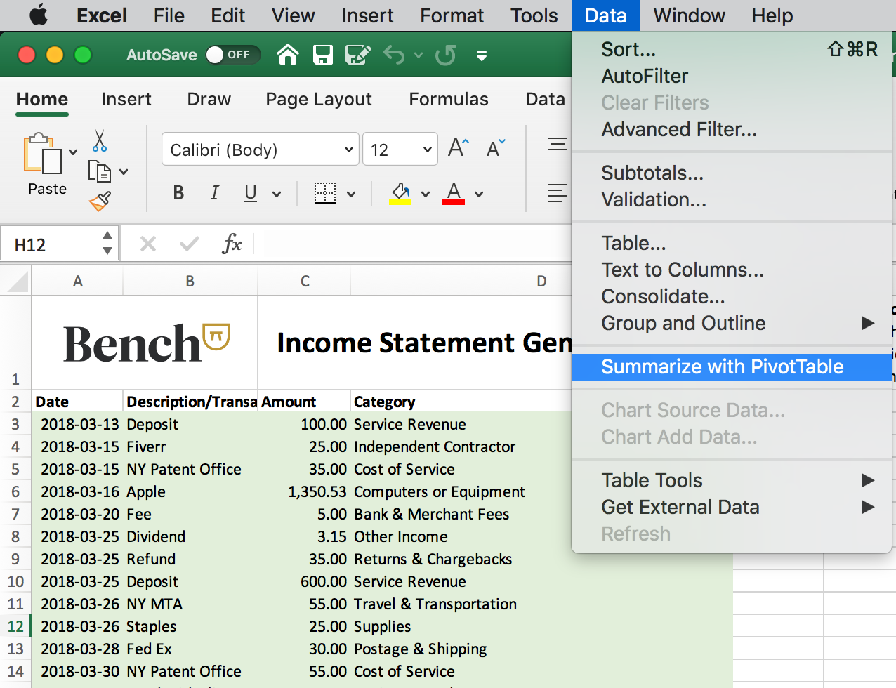 How To Use Microsoft Excel For Bookkeeping
