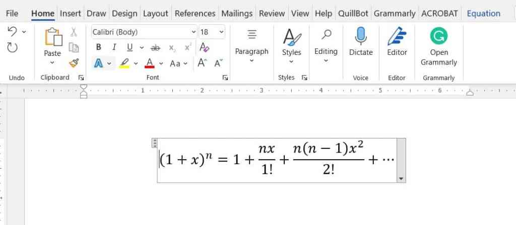 How To Write Math Problems On Microsoft Word