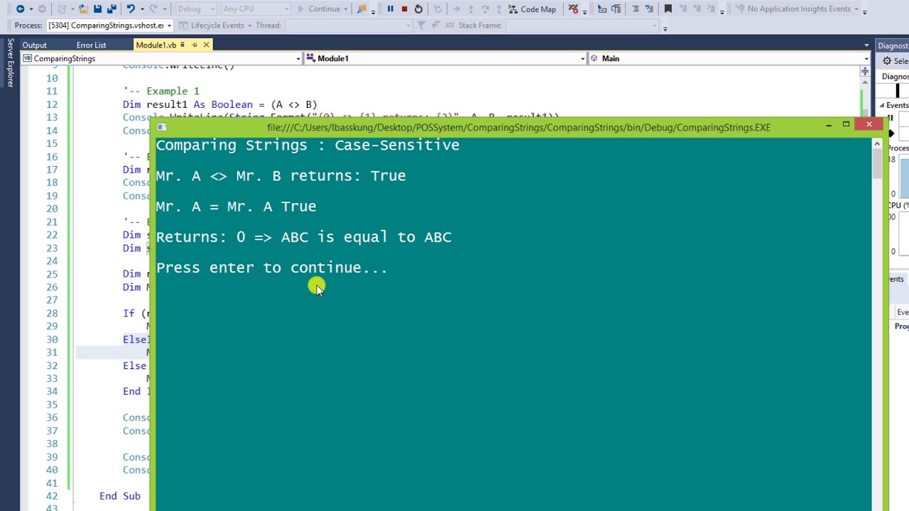 Is Visual Basic Case Sensitive