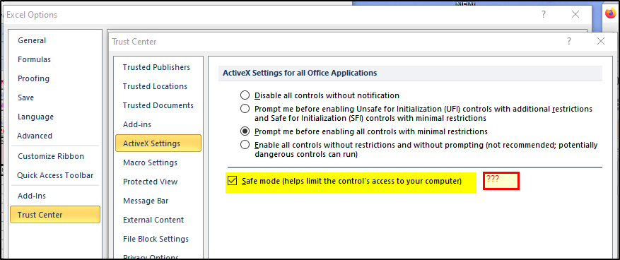 Microsoft Excel Cannot Run Macro