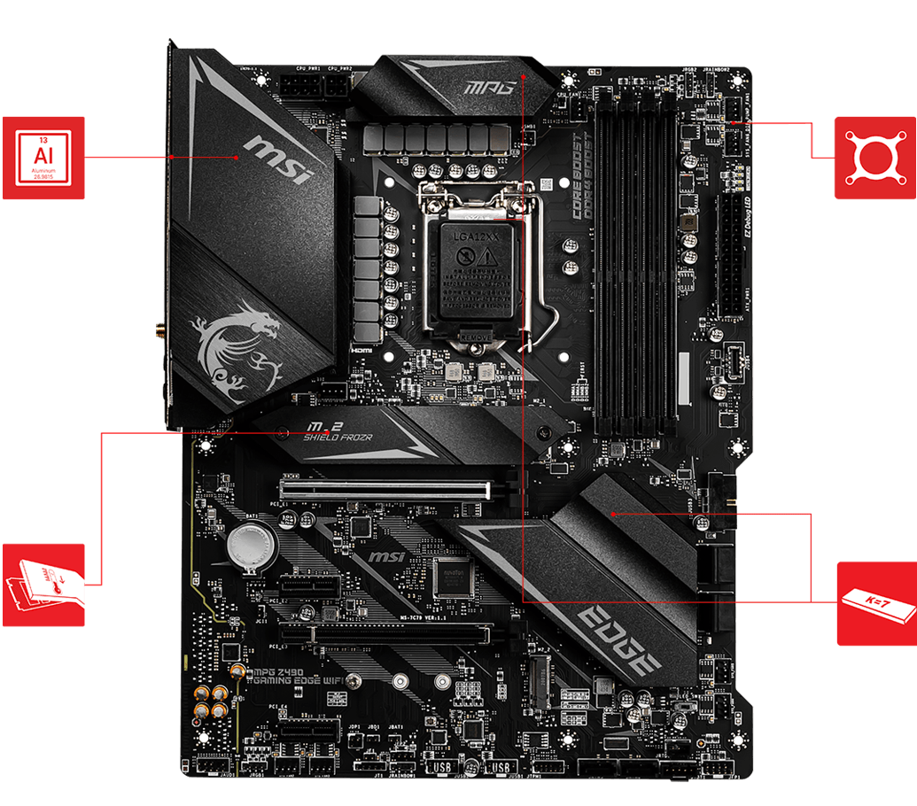 Msi Mpg Z490 Gaming Edge WiFi CPU Compatibility