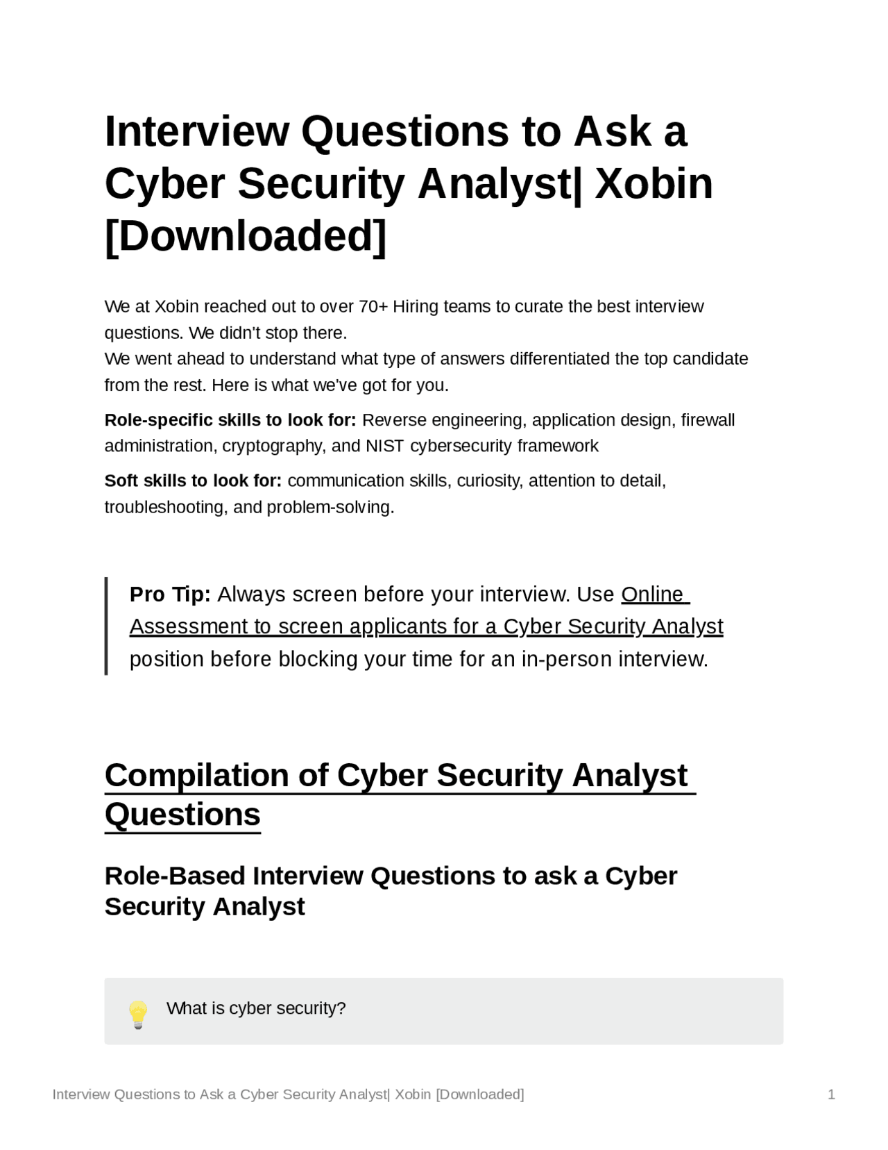 Nist Cybersecurity Framework Interview Questions