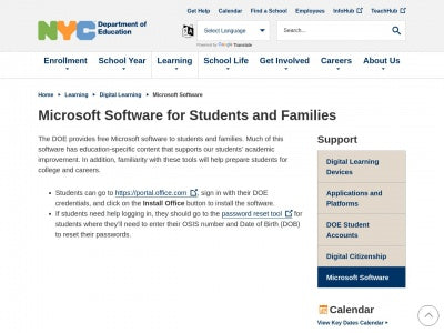 NYC DOE Microsoft Office For Students